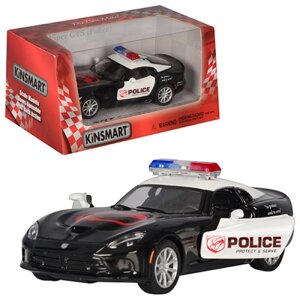 Поліцейська Машинка інертна Kinsmart Dodge Viper KT-5363-WP 12 см
