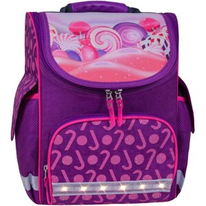 Рюкзак шкільний каркасний з ліхтариками Bagland Успіх 12 л фіолетовий 409 00551703