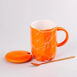 Чашка керамічна 420 мл Мармур