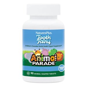 Вітаміни та мінерали Natures Plus Animal Parade Children’s Tooth Fairy, 90 жувальних таблеток
