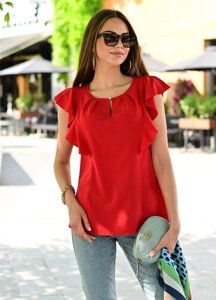 Блуза жіноча червона код П708