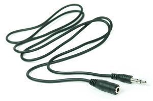 Аудіо кабель PowerPlant 3.5 mm M-F 1м