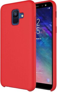 Чехол-накладка TOTO Liquid Silicone case Samsung Galaxy A6 2018 (A600F) Red