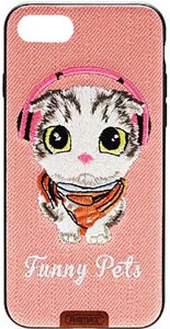 Чехол-накладка Remax Funny Pets Series Case Apple iPhone 7 Plus Pink