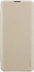 Чехол-книжка Nillkin Sparkle Leather Case Samsung Galaxy S10 Gold