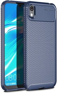 Чехол-накладка Ipaky Carbon Fiber Series/Soft TPU Case Huawei Honor 8S Blue