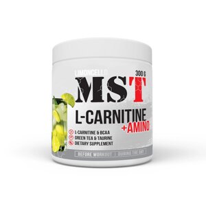 Жироспалювач MST L-Carnitine + Amino, 300 грам Лимон-лайм