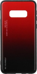 Чехол-накладка TOTO Gradient Glass Case Samsung Galaxy S10e Red