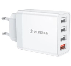 Зарядний пристрій USB WK WP-U125-White білий
