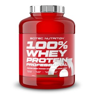 Протеїн Scitec 100% Whey Protein Professional, 2.35 кг Білий шоколад-полуниця