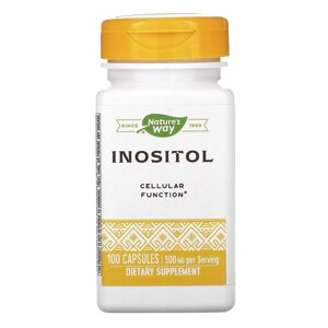Вітаміни та мінерали Nature's Way Inositol 500 mg, 100 капсул