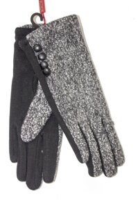 Жіночі стрейчеві рукавички Комбіновані Маленькі