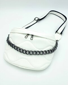 Жіноча сумка «Пегі» біла