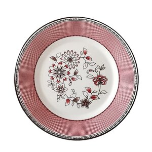 Тарілка обідня SNT Рожевий орнамент 30001-010 20 см