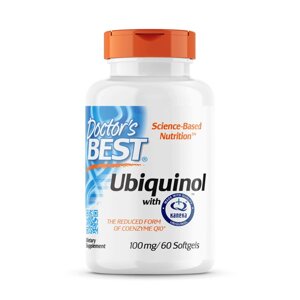 Натуральна добавка Doctor's Best Ubiquinol with Kaneka 100 mg, 60 капсул