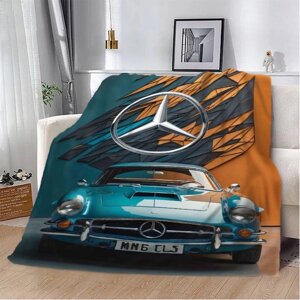 Плед 3D Mercedes-Benz 2678_B 12644 135х160 см