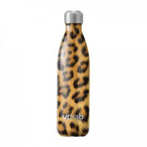 Пляшка VPLab Metal Water Bottle 500 мл, Leopard