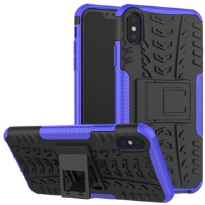 Чехол-накладка TOTO Dazzle Kickstand 2 in 1 Case Apple iPhone X/XS Blue