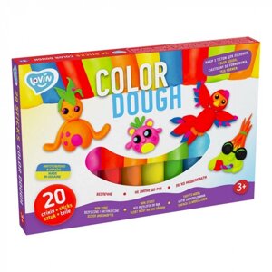 Тісто для ліплення Lovin Color Dough 41204 20 кольорів