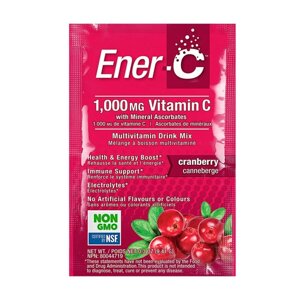 Вітаміни та мінерали Ener-C Vitamin C, 1 пакетик Журавлина