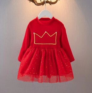 Сукня для дівчинки Crown червона 1596, розмір 85