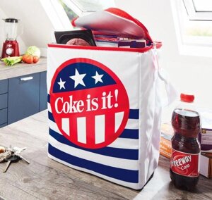 Термосумка, сумка холодильник Cola Classic 14L Coolbag V2021 біла