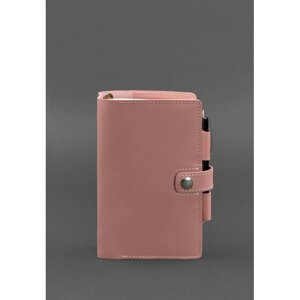 Жіночий шкіряний блокнот (Софт-бук) 4.0 рожевий