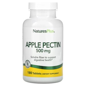 Натуральна добавка Natures Plus Apple Pectin 500 mg, 180 таблеток