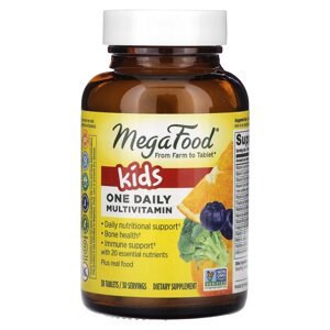 Вітаміни та мінерали MegaFood Kids One Daily Multivitamin, 30 таблеток