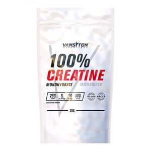 Креатин Vansiton Creatine Monohydrate, 250 грам Полуниця