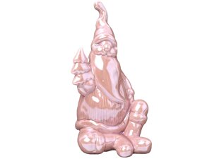 Фігурка декоративна Lefard Дід Мороз 919-265 14 см рожева