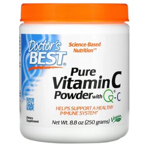 Вітаміни та мінерали Doctor's Best Pure Vitamin C, 250 грам