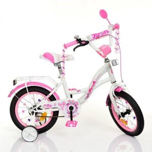 Велосипед дитячий Profi Butterfly Y1425 14 дюймів рожевий