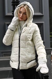 Куртка жіноча зимова біла код П759 L