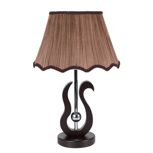 Настільна лампа, світильник декоративний з абажуром Sunlight коричневий MT 6306