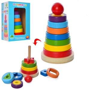 Дерев'яна іграшка Tree Toys Пірамідка MD-2443
