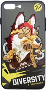 Чехол-накладка PUZOO TPU with UV Printing Punk Phone iPhone 7 Plus/8 Plus Black