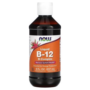 Вітаміни та мінерали NOW Vitamin B12 Complex Liquid, 237 мл