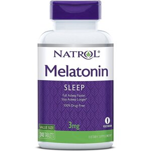 Натуральна добавка Natrol Melatonin 3 mg, 240 таблеток