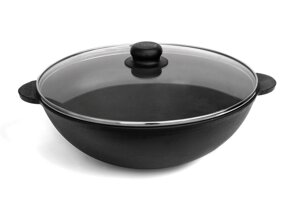 Сковорода-вок чавунна Brizoll W-30-1 30 см
