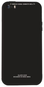 Чехол-накладка TOTO Pure Glass Case Apple iPhone SE/5s/5 Black