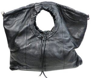 Оригінальна жіноча шкіряна сумка Giorgio Ferretti чорна