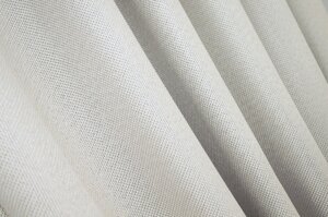 Шторна тканина, льон-блекаут з фактурою "Льон мішковина". Висота 2,7 м. Колір холодний бежевий. Код 1080ш