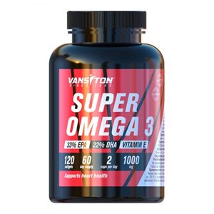 Жирні кислоти Vansiton Super Omega-3, 120 капсул