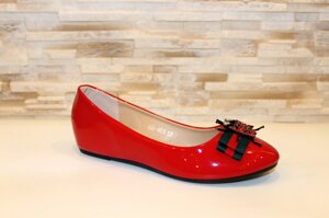 Балетки туфлі жіночі червоні Т064 Уцінка (читайте опис)