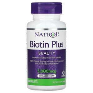 Вітаміни та мінерали Natrol Biotin 5000 mcg, 150 таблеток