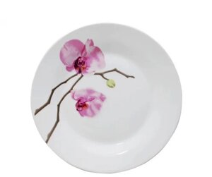 Тарілка супова SNT Орхідея рожева 3082-154 20 см