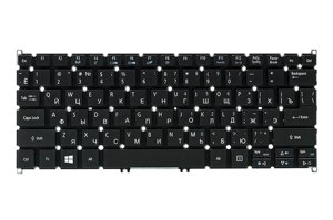 Клавiатура для ноутбука ACER Aspire E3-111, V5-122 чoрний, без фрейма