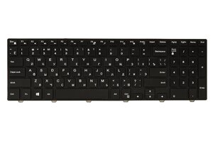Клавіатура для ноутбука DELL Inspiron 15: 3000, 5000 чорний, чорний фрейм