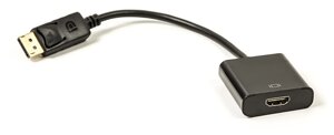 Кабель-перехідник PowerPlant HDMI - DisplayPort, 0.15м, чорний
